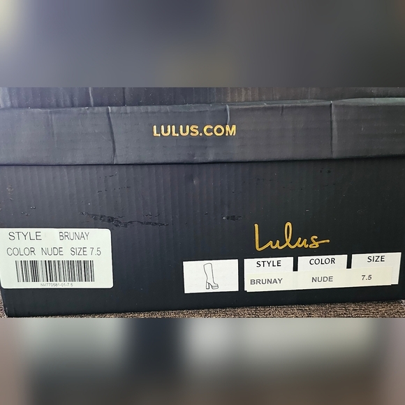 Brunay Light Nude Square Toe Platform Over-the-Knee Boots 7.5 Vegan Leather - Picture 8 of 8